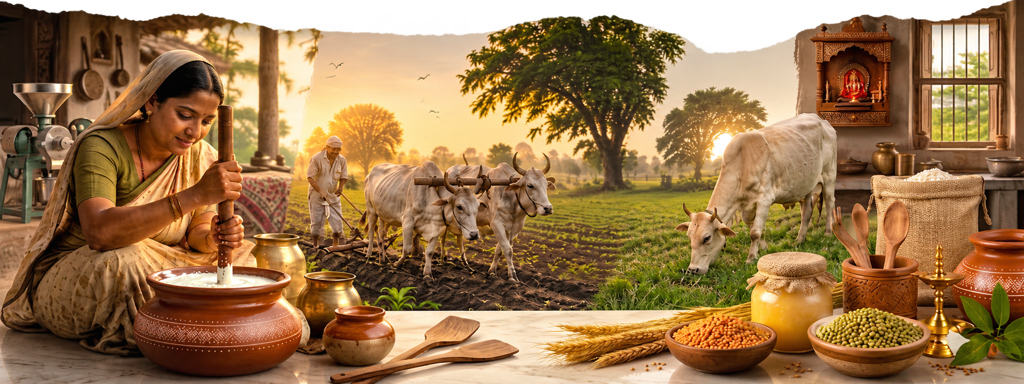 Vaidik Parampara - Authentic Vadik Tradition, Bilona Ghee, Organic Farming & Heritage Pooja Items
