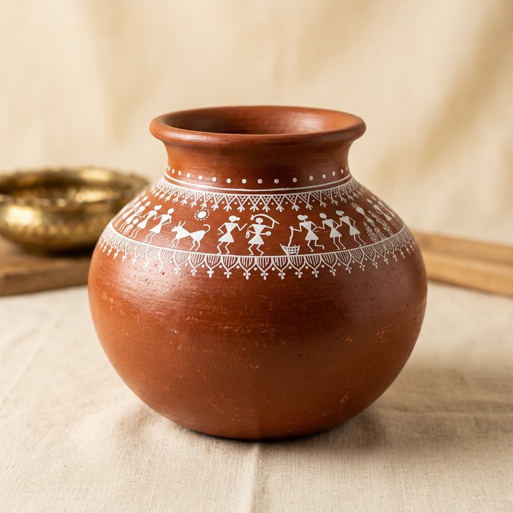 Handmade Terracotta Garvo Cooking Pot